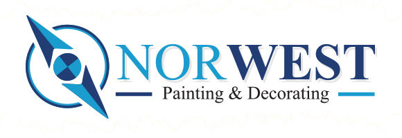 A logo of the name, norwest painting and decorating.